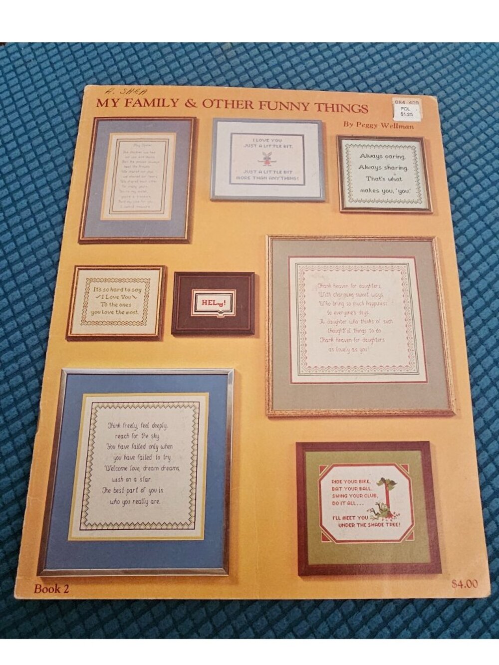 Vintage My Family & Other Funny Things by Peggy Wellman Cross Stitch